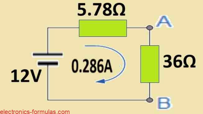 solving a Thevenin's Equivalent circuit