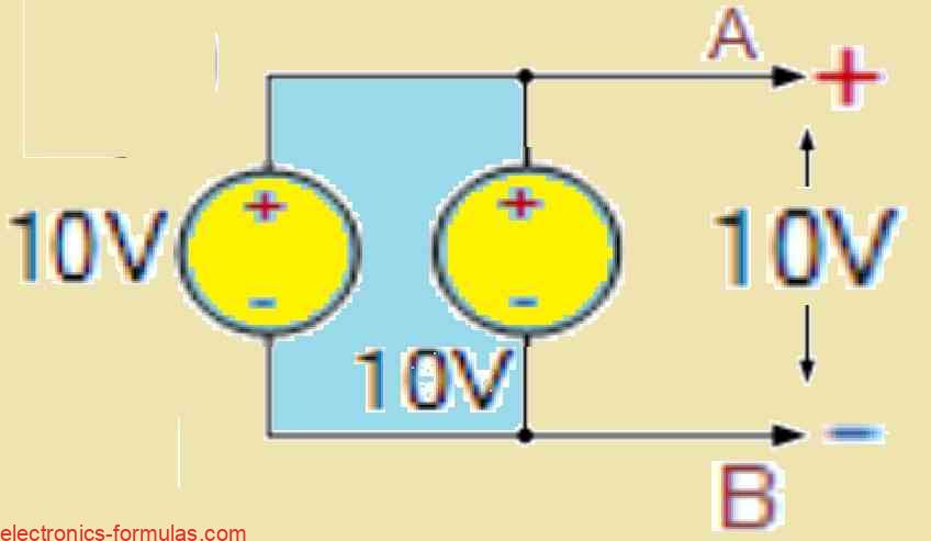 parallel voltage sources