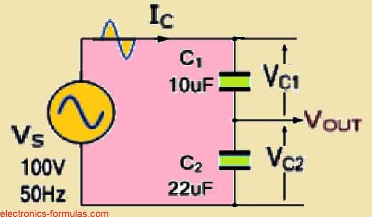 Understanding Capacitive Voltage Divider Circuits with Formulas ...