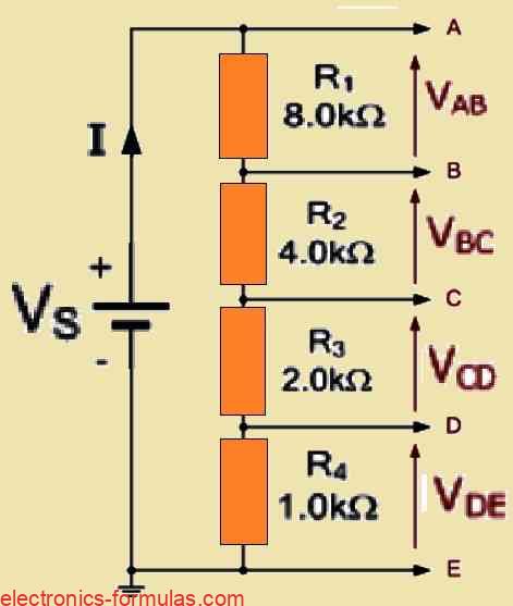 Accessing Different Voltages in a Voltage Divider