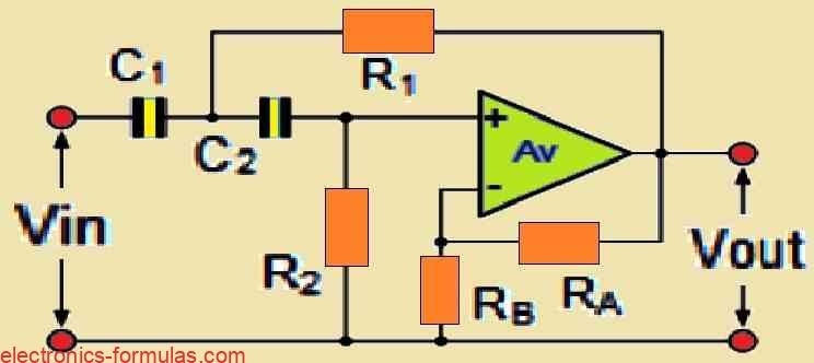 High Pass Second Order Filter Circuit