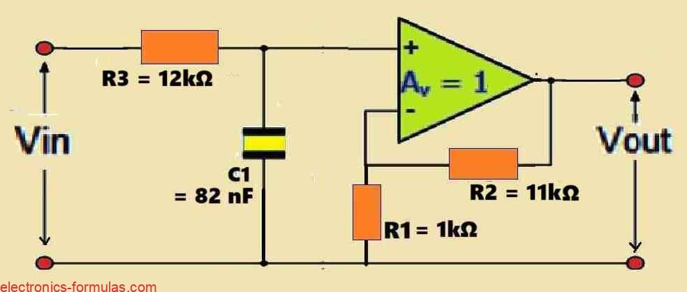 Active Low Pass Filter Circuit