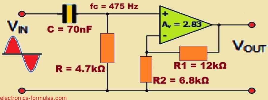 High Pass Filter Circuit Diagram