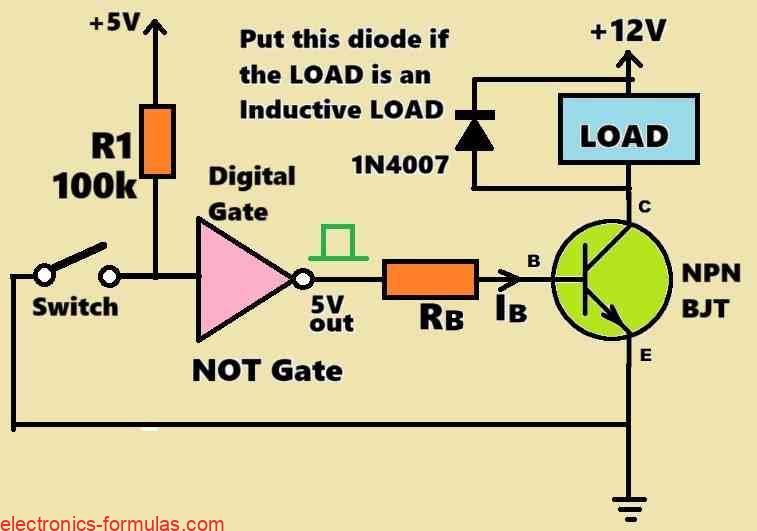 Interfacing a Digital Logic Input with an NPN BJT Switch