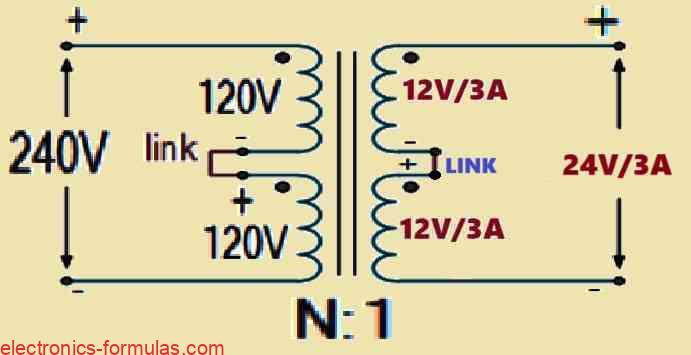 Transformer with Series Connected Secondary Winding