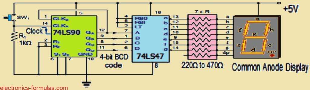 4-bit BCD Counter Circuit