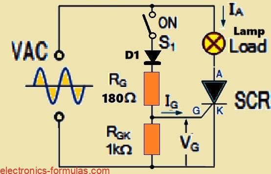 Basic AC Thyristor Firing Circuit